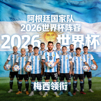 阿根廷国家队2026世界杯阵容，梅西领衔